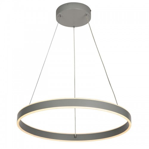 Rabalux Othello Szara LED 36W DIM śr. 59cm. 3000K-6000K ściemnialna, barwa światła zmienna Lampa wisząca z pilotem 6299