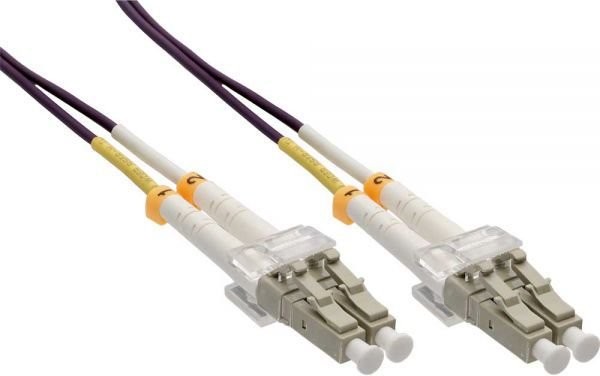 InLine Patchcord światłowodowy LC/LC 50/125m OM4 1m 88541P 88541P