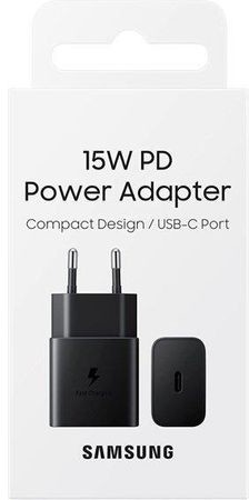 Samsung Ładowarka sieciowa 1xUSB-C 15W EP-T1510 bez kabla) czarna |