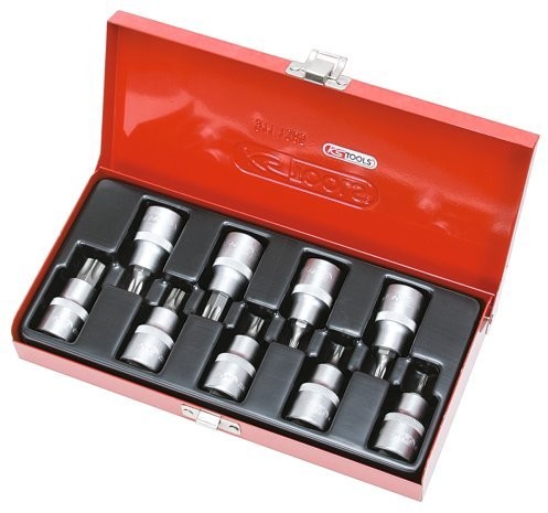 KS Tools 1/2 922.1890 9-częściowy zestaw kluczy nasadowych śrubokręt Torx T20  T60