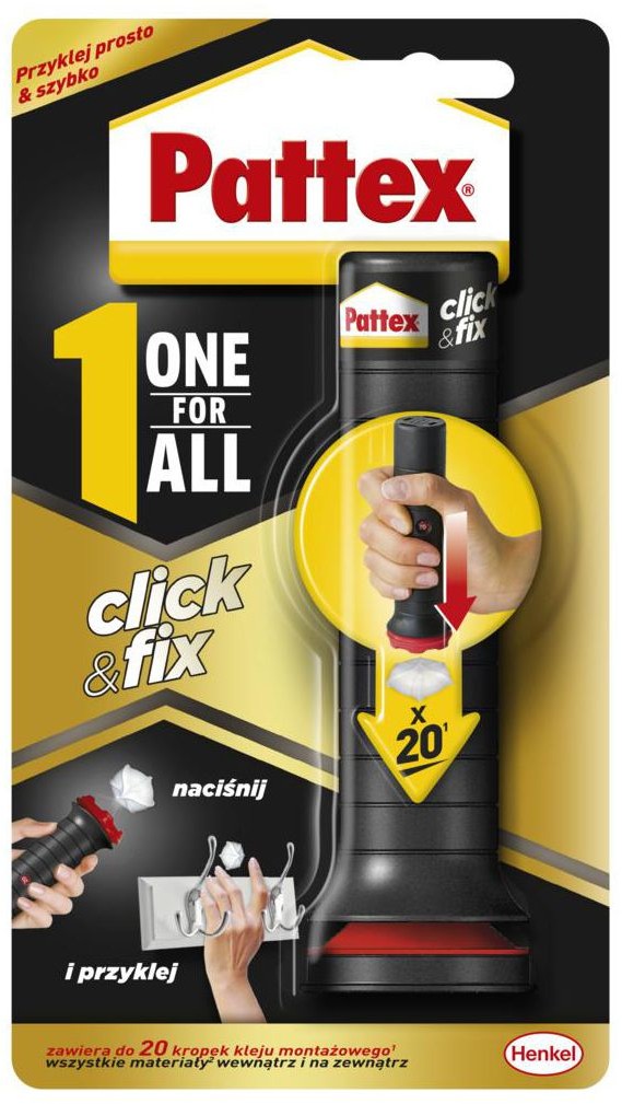 Pattex Klej ONE FOR ALL click&fix 30g