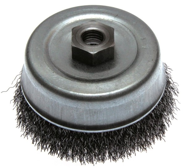 MOST Szczotka doczołowa z nakrętką M14 stal śr. 100 mm