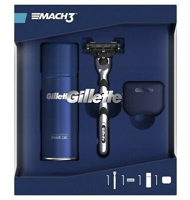 Gillette Zestaw MACH3 Maszynka+żel+etui Podróżne