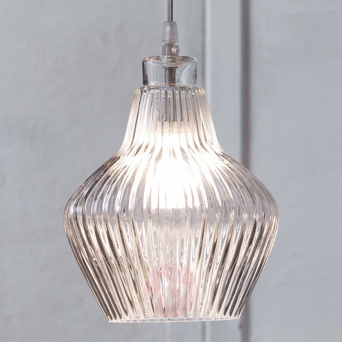 Lampa wisząca Cerunavolta z dmuchanego szkła