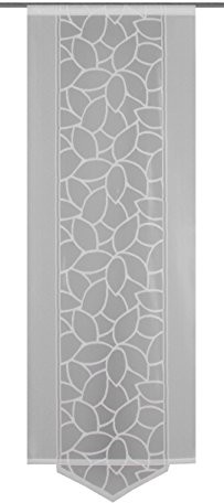 Home Fashion Home fashion 86629  101 zasłona przesuwna z trójkąt, 160 x 57 cm, tkanina żakardowa, biały 86629-101 weiß H:160 x B:57 cm