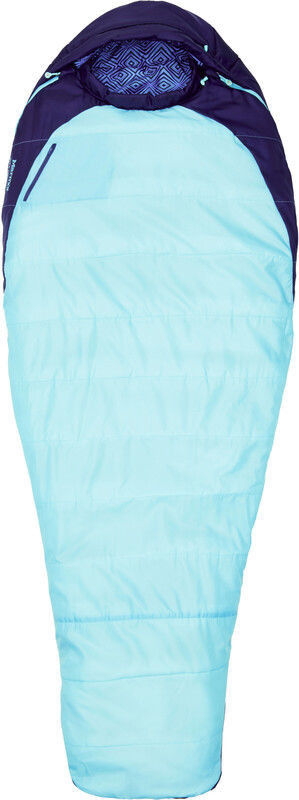Marmot Trestles 15 Śpiwór Kobiety, french blue/harbor blue Left Zipper 2020 Śpiwory 23610-3822-LZ