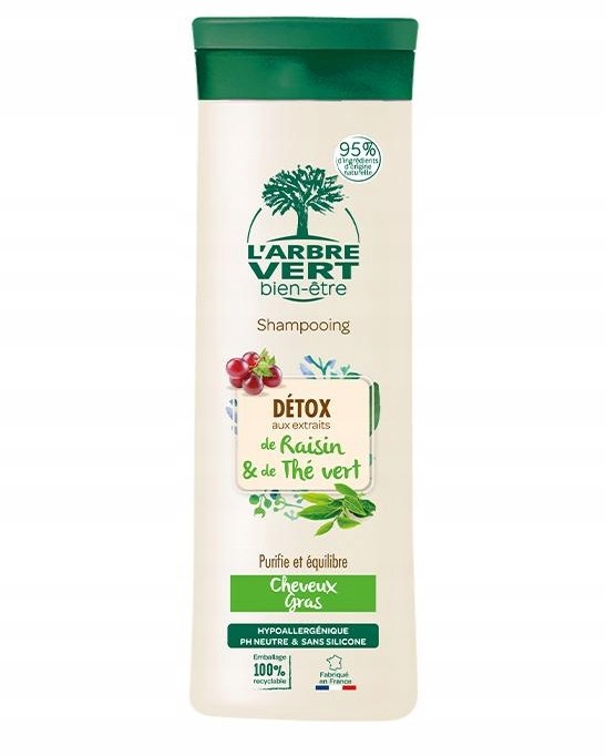 Szampon L'arbre Vert Detox Greasy Hair 250ml