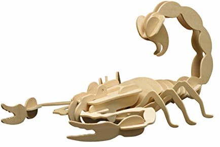 Pebaro Pebaro 857/5 drewniany zestaw konstrukcyjny 3D Puzzle Skorpion, wielokolorowy Donau Elektronik _M857-5