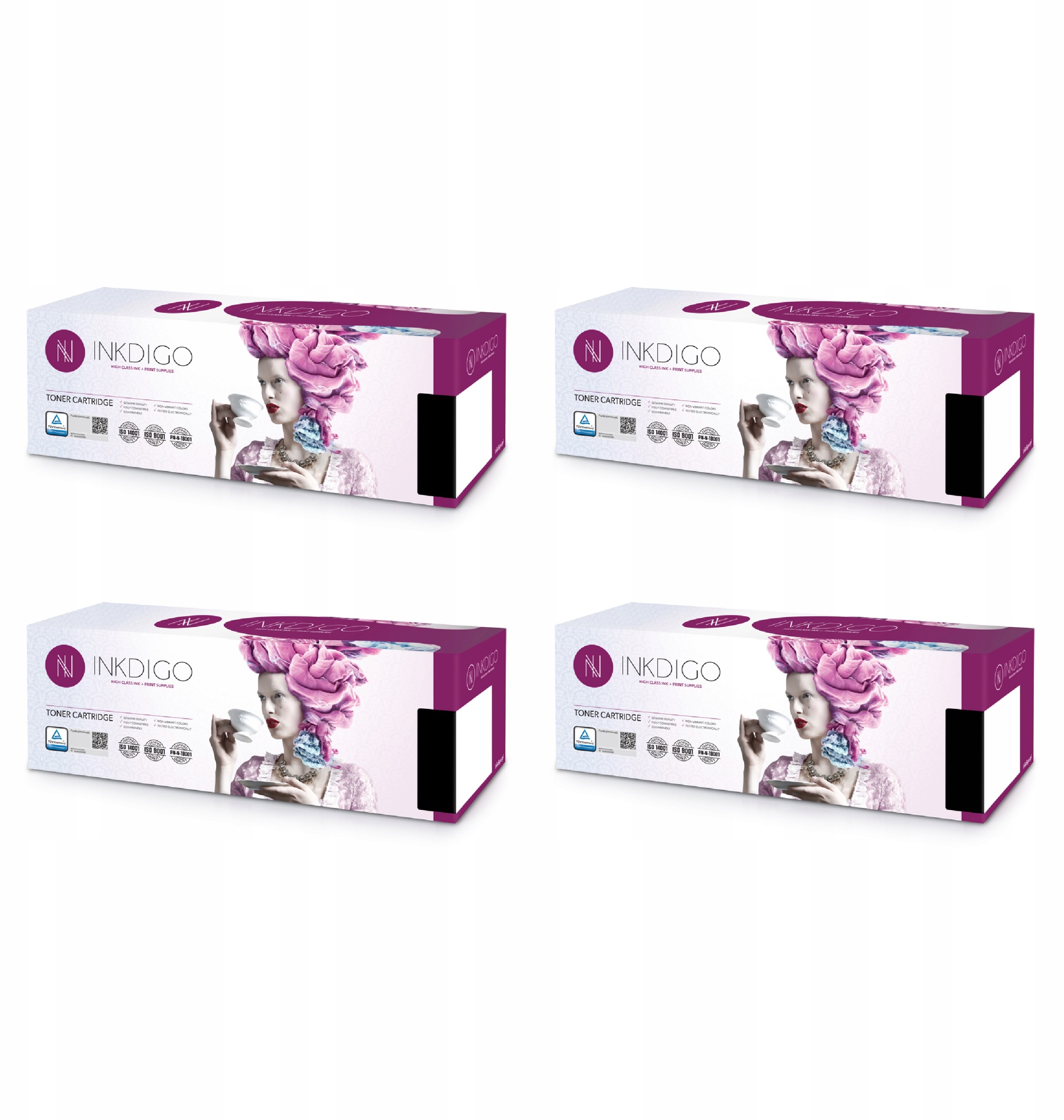 4xTONER Inkdigo Tuv Kyocera FS-C5100DN TK-540 Cmyk