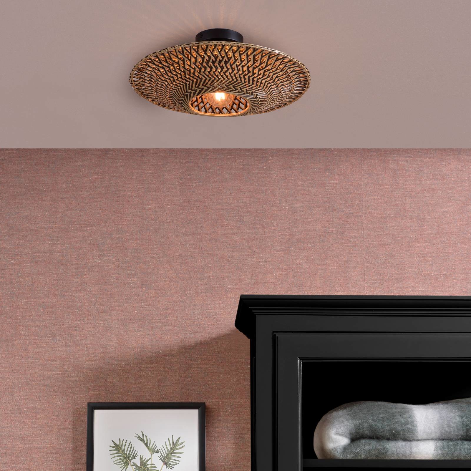 Good & Mojo GOOD & MOJO Bali lampa sufitowa z bambusa,  44 cm