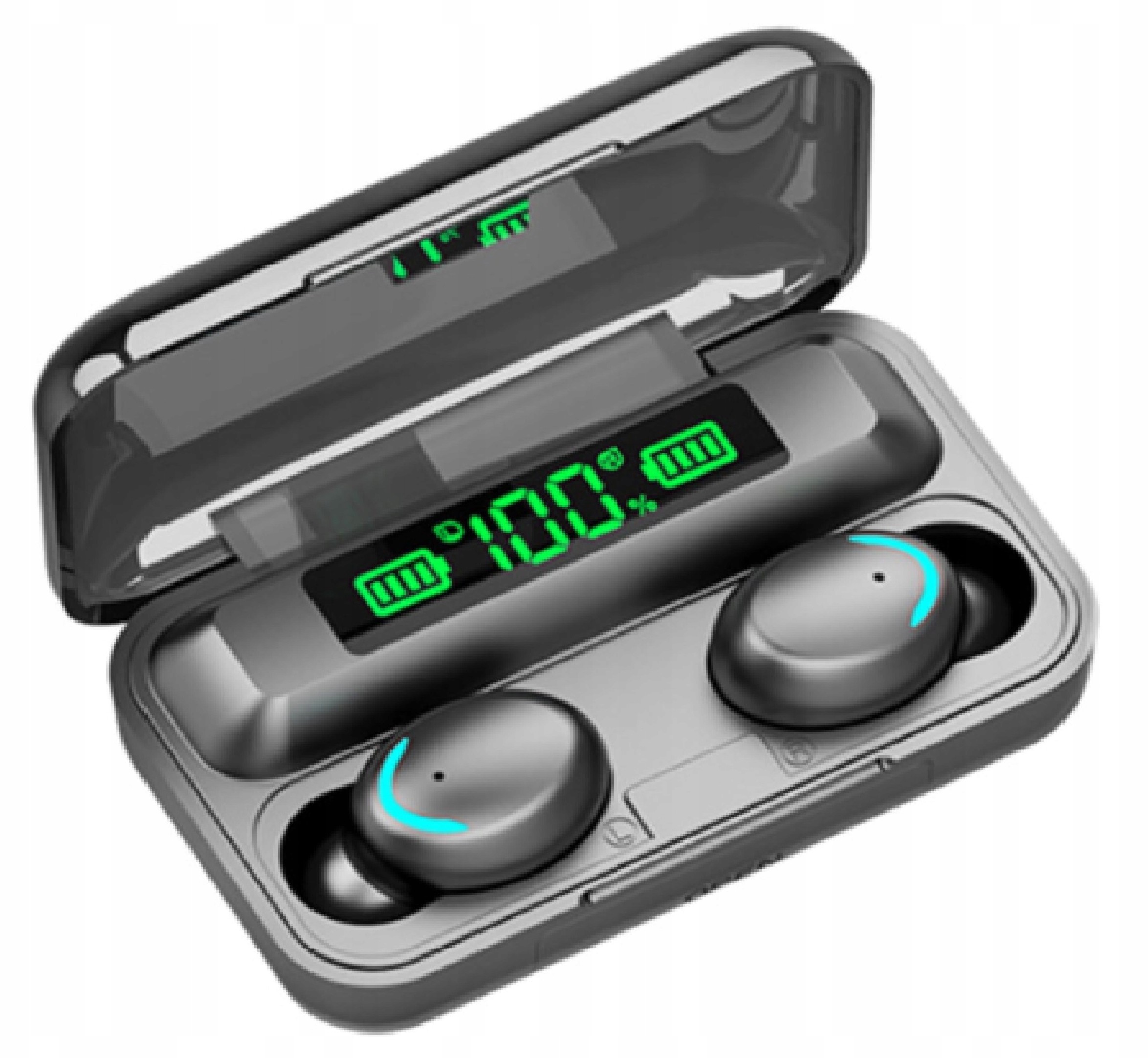 Hifiman Słuchawki wodoodporne bluetooth 5.0 Tws F9+ LCD