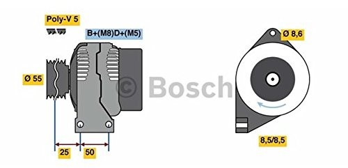 Bosch 0986049540 generator 0986049540
