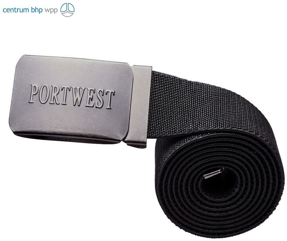 PORTWEST C105 ELASTYCZNY PASEK DO SPODNI; CZARNY