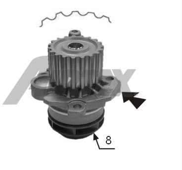 AIRTEX POMPA WODY 1669/1774/1775/1853 AI 1998