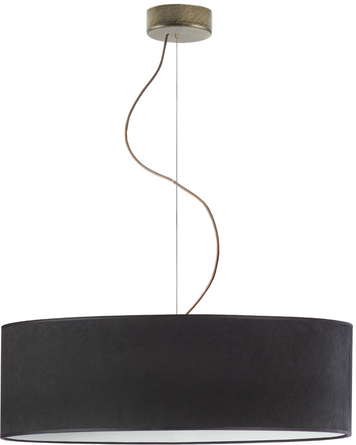LYSNE Regulowana lampa wisząca nad stół HAJFA VELUR fi 60 cm kolor czarny 14529V/5520 kolor czarny