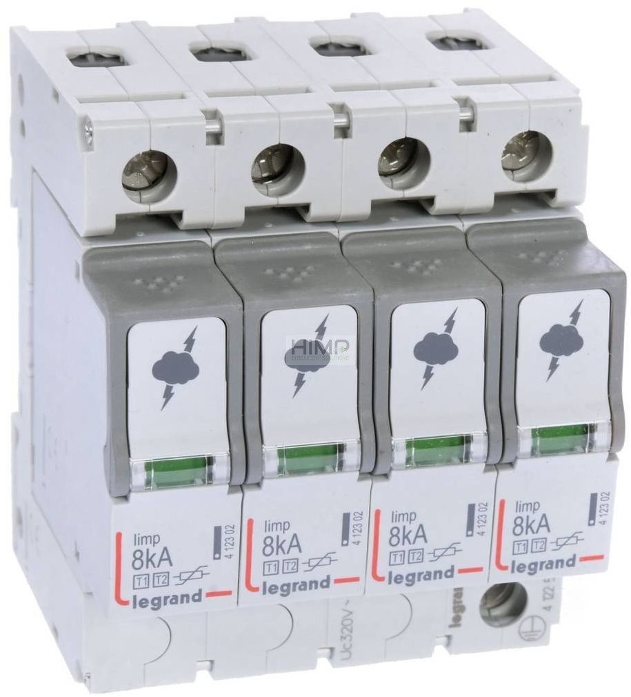 Legrand Ogranicznik przepięć T1+T2 8/50 4P 412253 412253