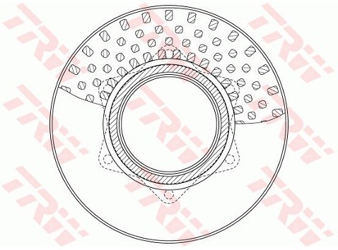 TRW Tarcza hamulcowa DF6334S