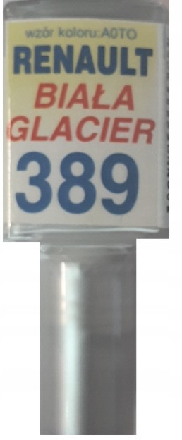 Renault 389 Biała Glacier Lakier Zaprawka Do Rys