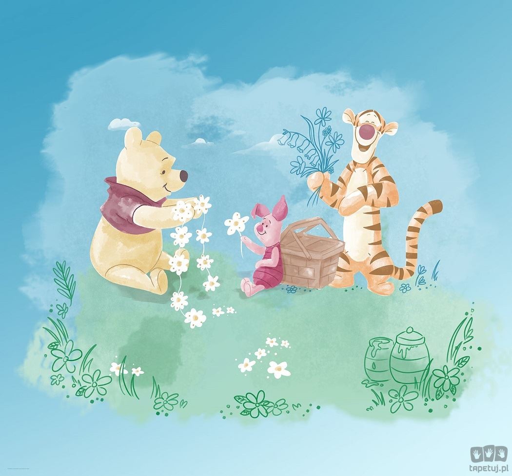 Komar Fototapeta Winnie Pooh Picnic DX6-033 DX6-033
