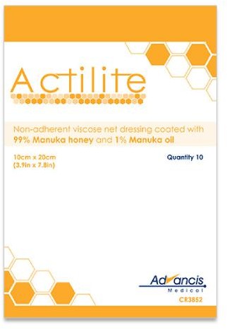 Kikgel Actilite Opatrunek z miodem Manuka 10cm x 20cm, 1 sztuka