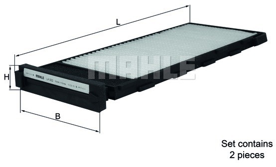 Mahle FILTR PYŁKOWY KABINOWY KNECHT LA 932/S NISSAN PATROL II 97