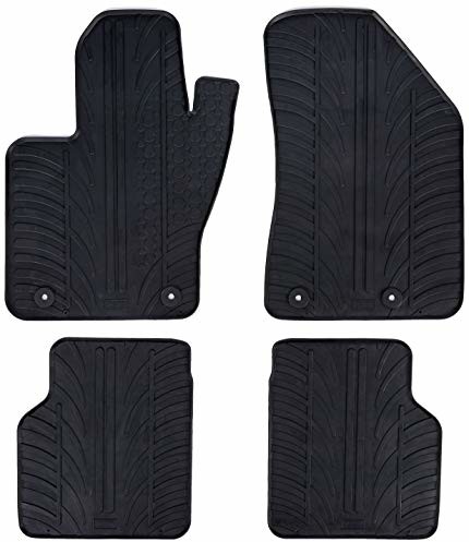 GledRing 0751 zestaw gumowych mat Jeep Compass 5/2017- (profil T 4-częściowy + klipsy montażowe)