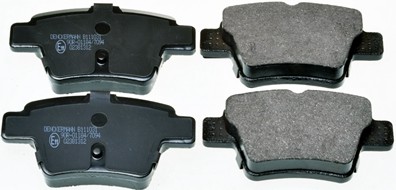DENCKERMANN Zestaw klocków hamulcowych, hamulce tarczowe B111031 B111031
