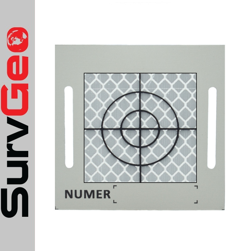 SurvGeo Tarcza aluminiowa z folią i celem 60x60 mm TR3F
