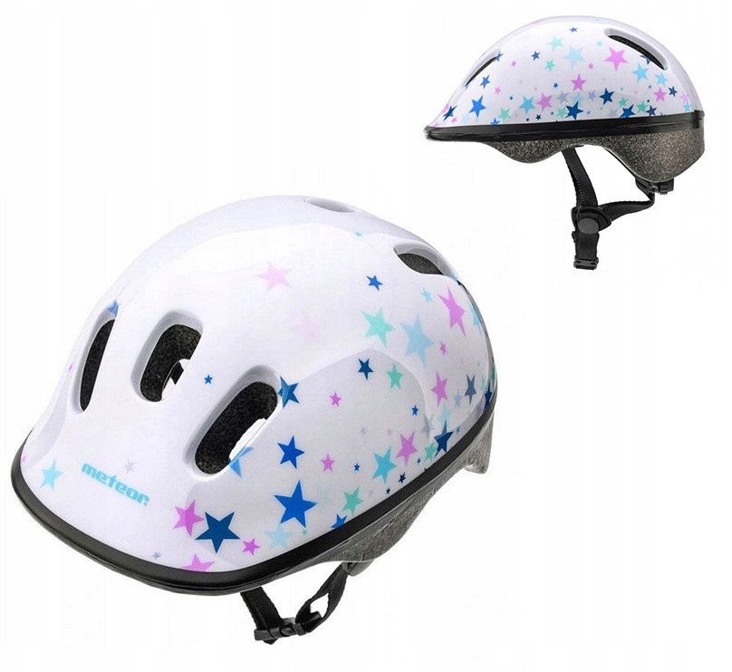 Meteor Regulowany Kask Rowerowy Dziecięcy 48-52 cm
