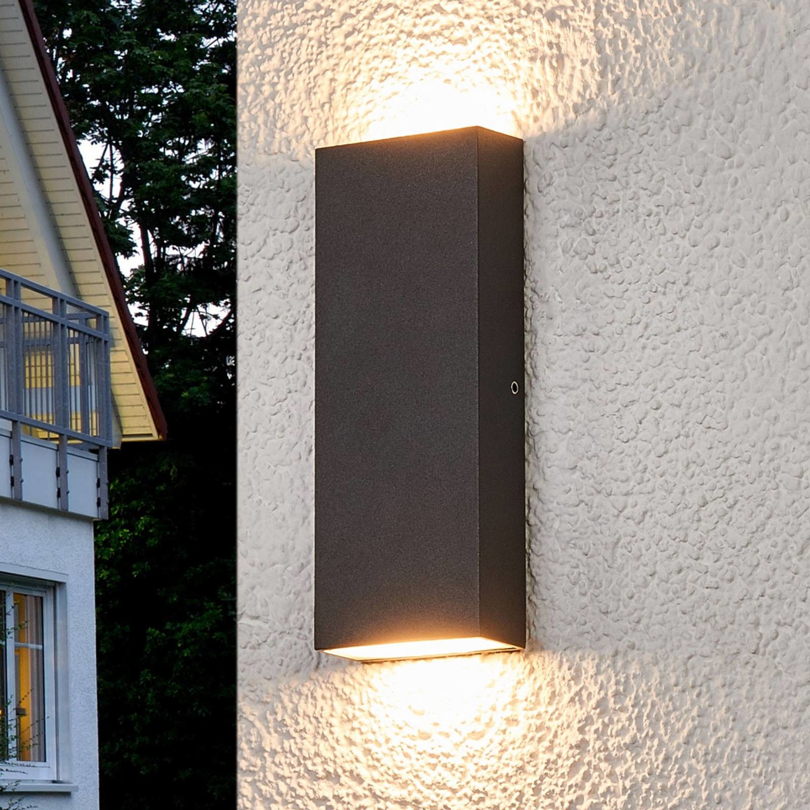 LUCANDE Płaska lampa zewnętrzna LED Corda