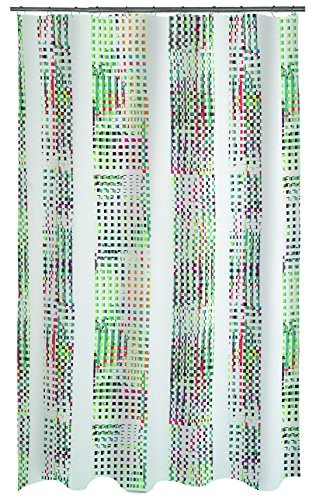 Spirella spirella materiałowa zasłona prysznicowa Analog, materiału, multicolor, 180 x 200 cm 10.19183