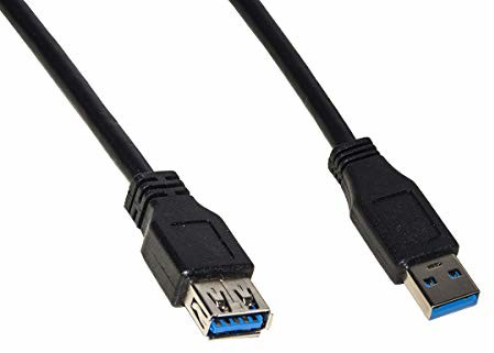 Unbekannt Kabel przedłużający USB 3.0 wtyczka A męski/żeński z miedzi 1,8 m