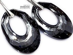 Swarovski NOWE duże kolczyki SILVER HELIOS