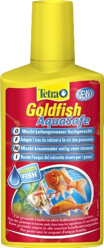 Tetra TETRA Goldfish zaparzacz do zarządzania zapewnia złota próby ryby, specjalnie na telefon fischgerechtes i półnaturalne akwarium woda), 250 ML butelka wody aquasafe (wysokiej jakości