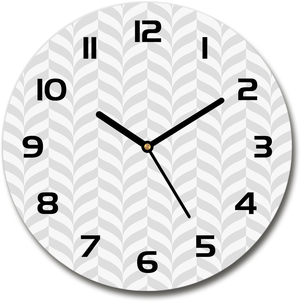 Zegar szklany okrągły Geometryczne tło