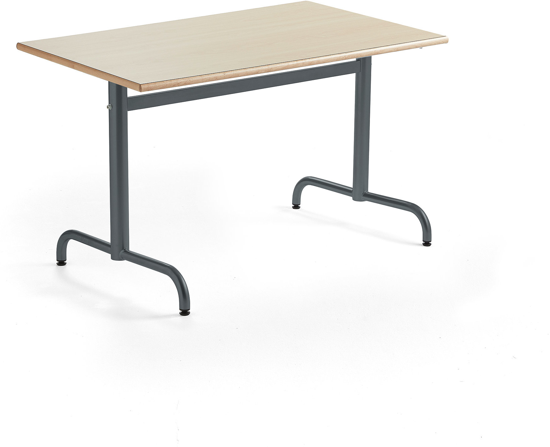 AJ Produkty Stół PLURAL, 1200x800x720 mm, HPL, brzoza, antracyt
