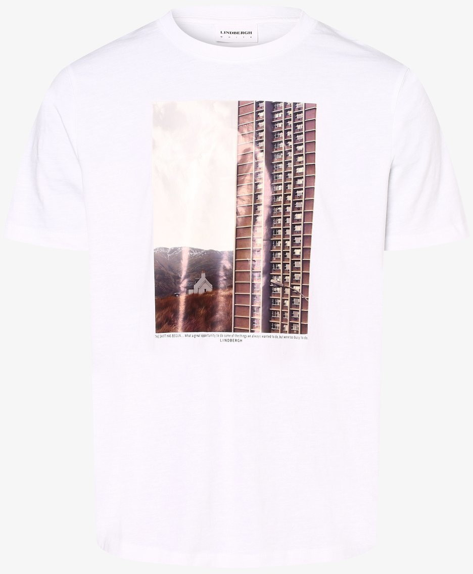 Lindbergh T-shirt męski, biały