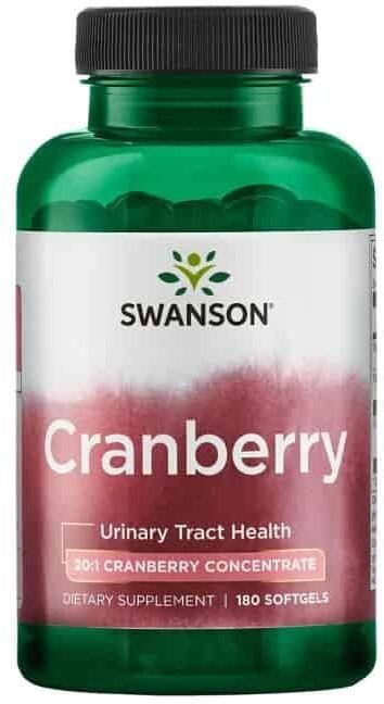 Swanson Cranberry (Żurawina, Drogi moczowe) 180 Kapsułek żelowych
