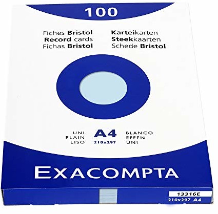 Exacompta obwoluty PCW, DIN A4, kryształ górski, niebieski DIN A4