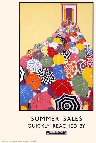 onthewall London Underground Summer Sales Vintage Railway plakat pdp31 PDP 031