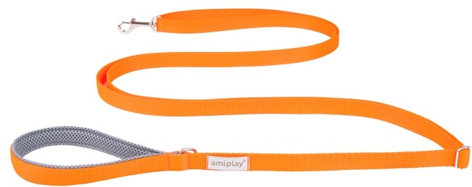 Ami Play Easy Fix Samba smycz regulowana pomarańczowa [rozmiar S] 160-300 x 1,5cm PAMP041