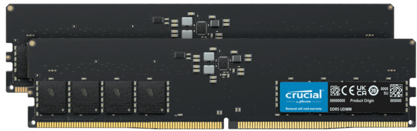 Crucial RAM 2x 16GB Crucial DDR5 1Rx8 4800MHz PC5-38400 NON-ECC  | CT2K16G48C40U5 CT2K16G48C40U5