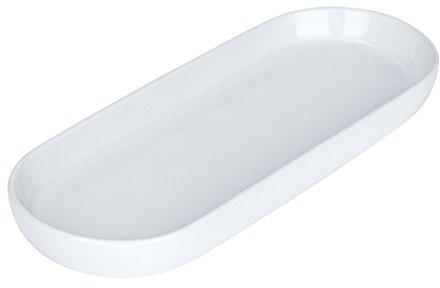 Wenko 22002100 półka Polaris łazienka schowek, ceramiczny, biały, 10 x 26 x 2,6 cm 22002100