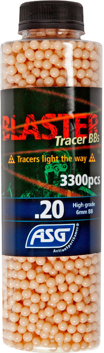 Zdjęcia - Pozostałe ASG Blaster - Kulki  Tracer - 0,20 g - 3300 szt. - Czerwone luminescencyjne 