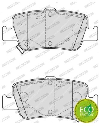 FERODO (FEDERAL-MOGUL) Zestaw klocków hamulcowych, hamulce tarczowe (FEDERAL-MOGUL) FDB4048
