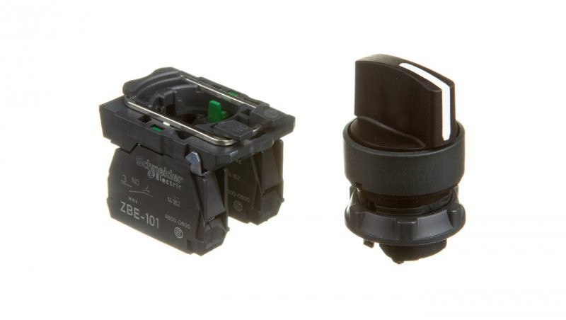 Schneider Electric Przełącznik 3 położeniowy pokrętło 22mm czarny 2Z bez samopowrotu XB5AD33 XB5AD33