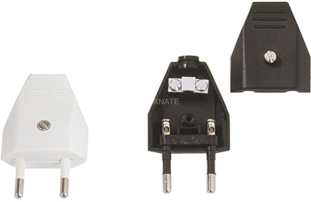 Bachmann 900.002 elektryczny wtyk zasilający 2P Czarny, Zasilanie