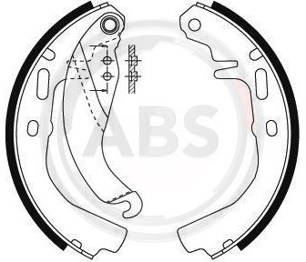A.B.S. Szczki hamulcowe - komplet 8792