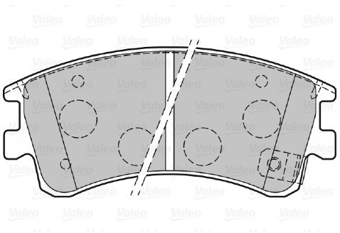 VALEO Zestaw klocków hamulcowych, hamulce tarczowe 301648