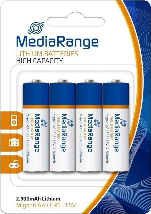 MediaRange Batterie mignon AA Lithium/FR6 1,5V 4stk MRBAT154 MRBAT154